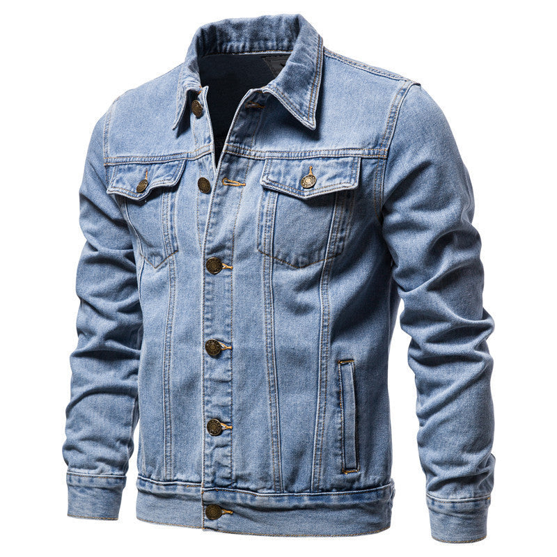 INSTOCK-2024 Men's Denim Shirt Jacket Casual Style