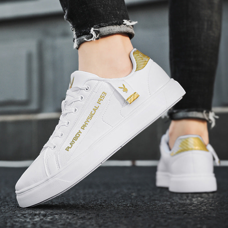 Playboy 2025 Men’s Sneakers – Lightweight White Korean Shoes