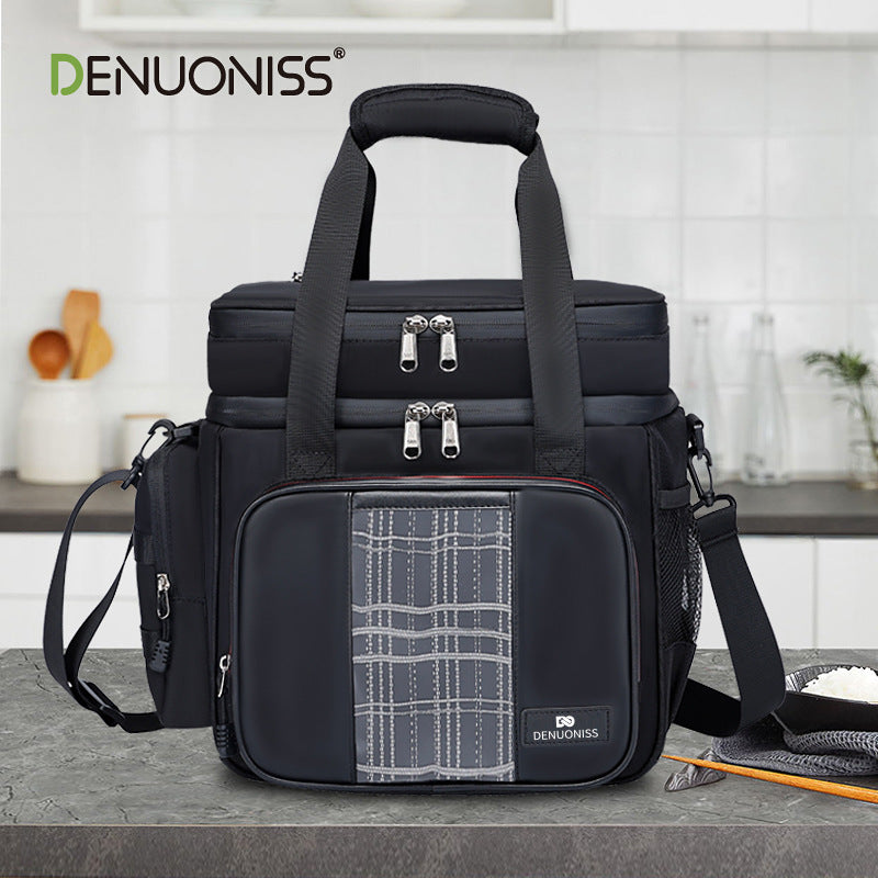 Double-Layer High-Sealing Insulation Lunch Bag Large Capacity