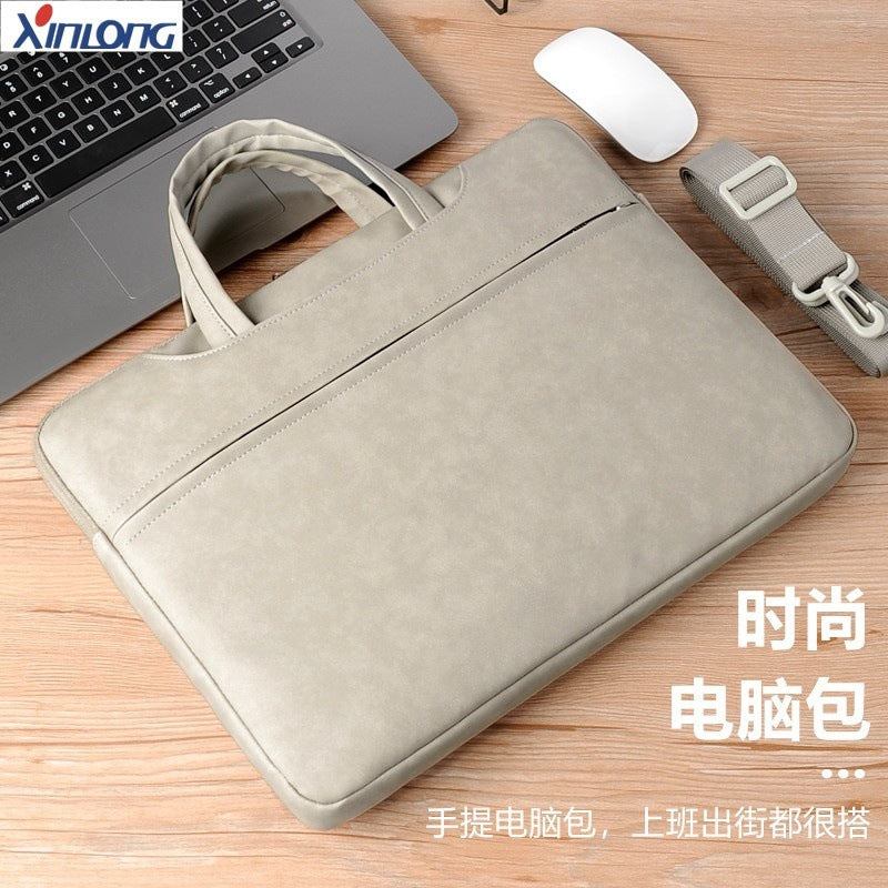 XINLONG Leather Shoulder Laptop Bag 14 & 15.6 Inch