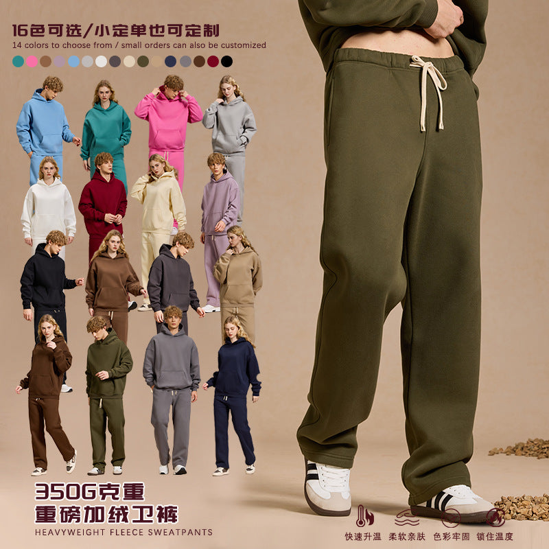 Men’s Thick Fleece-Lined Casual Pants for Winter 2026