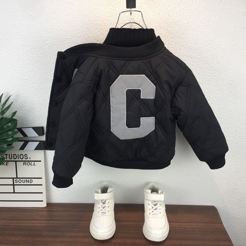 Boys’ Cotton-Padded Jacket Autumn & Winter 2023 Trendy Coat