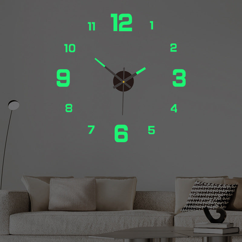 DIY Luminous Acrylic Wall Clock – Punch-Free & Stylish