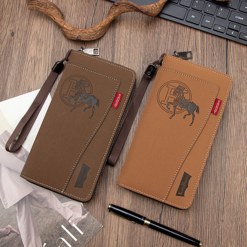 2026 Unisex Zipper Long Wallet Phone Card Slot Clutch Bag