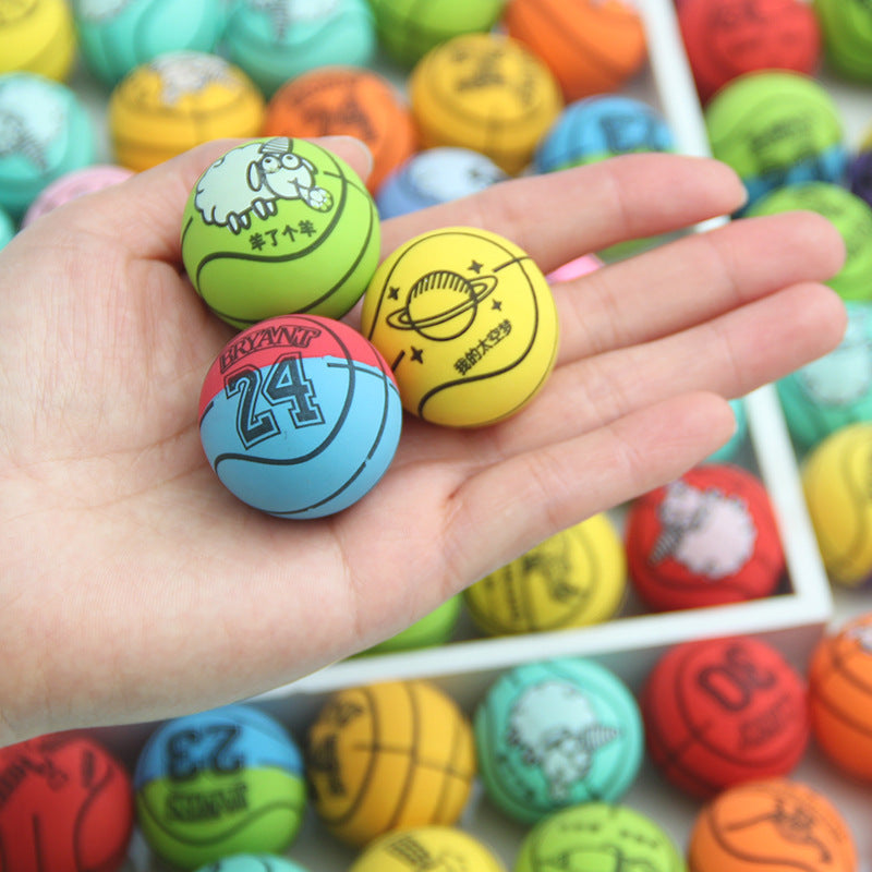 No.32 Solid Pinball Rubber Cartoon Toy Ball for Kids