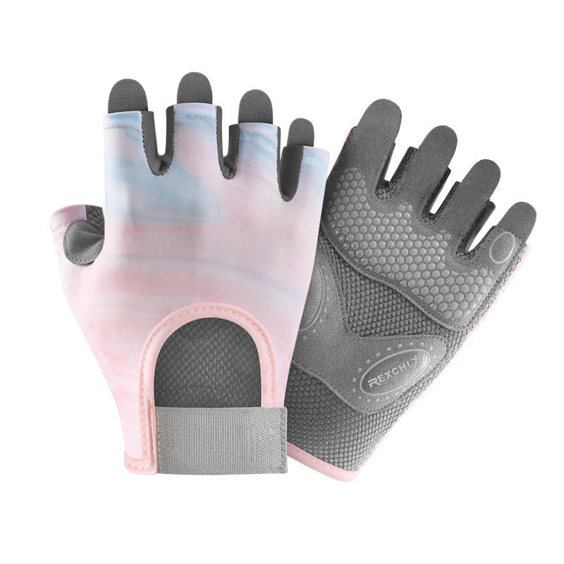 Unisex Half-Finger Fitness Gloves – Anti-Slip, Shock-Absorbing