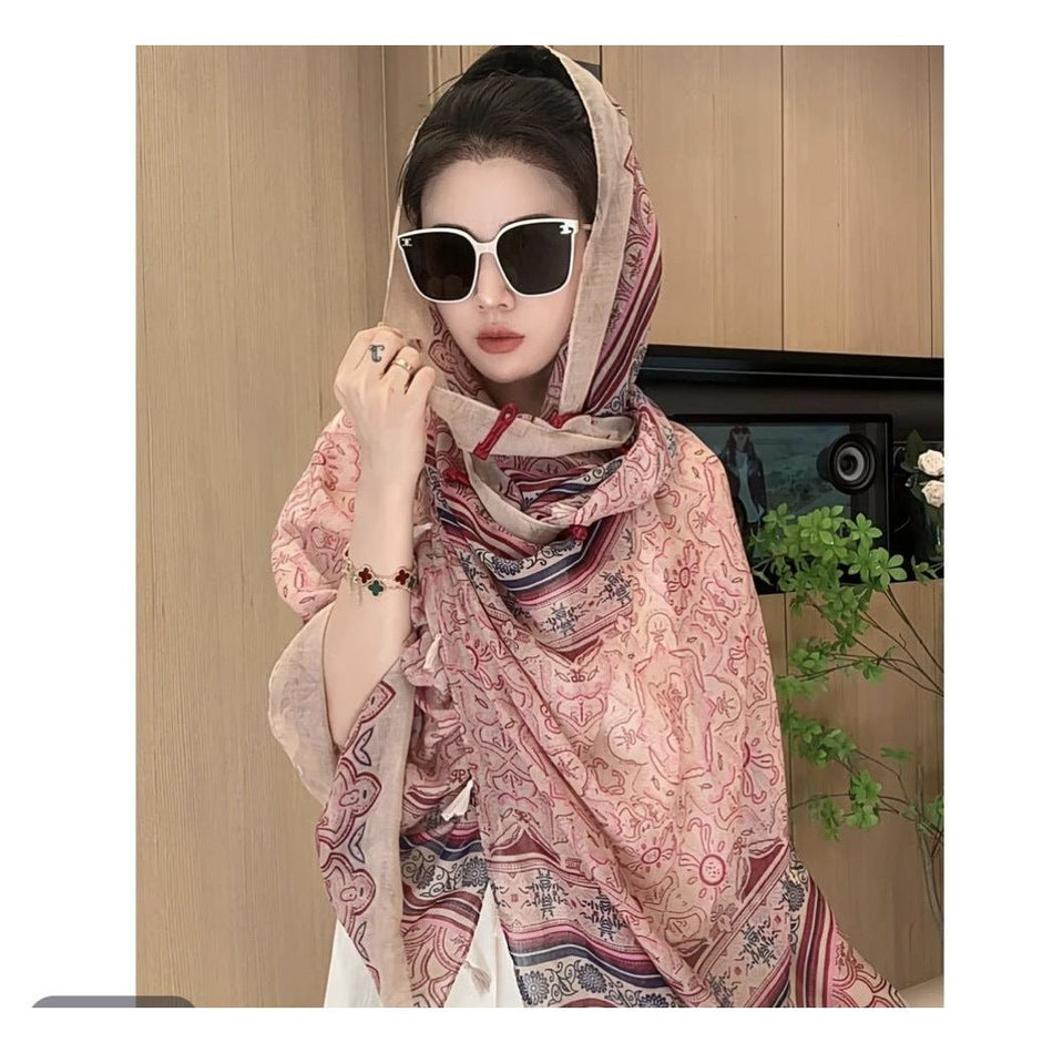 Ethnic Style Sun Shawl