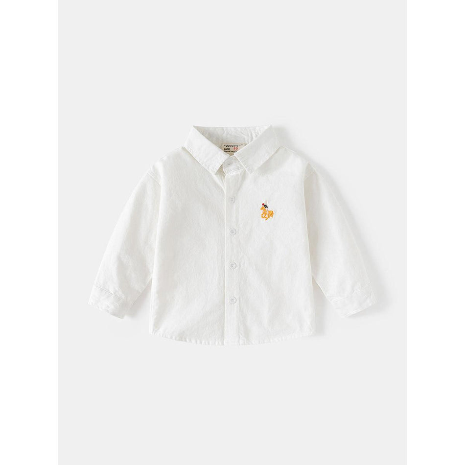 Boys Korean Style Denim Long Sleeve Shirt Spring Autumn
