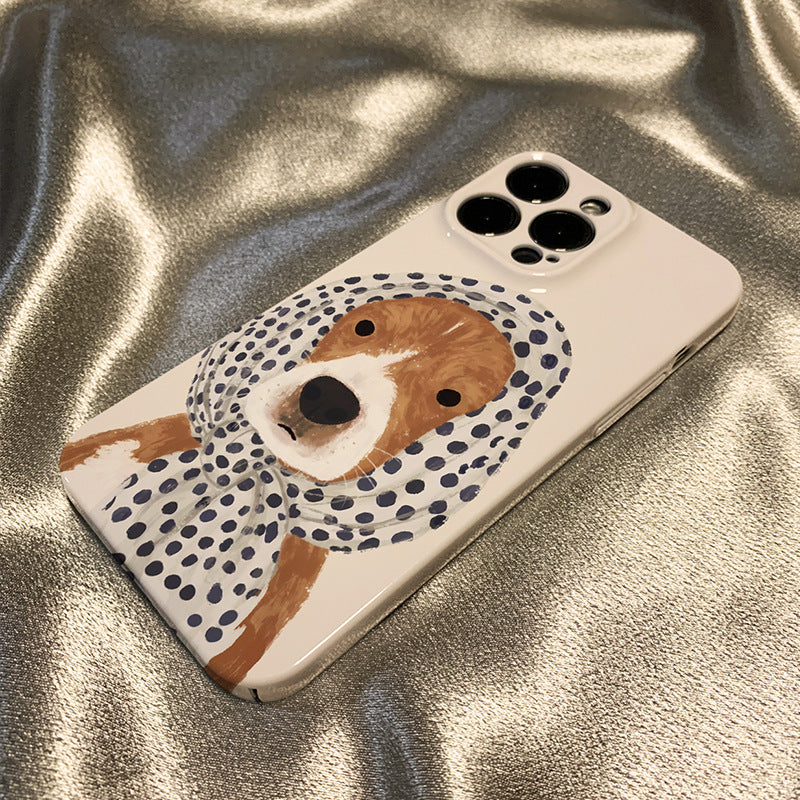 Wave Dot Dog Case – Cute Multi-Brand Fit Design