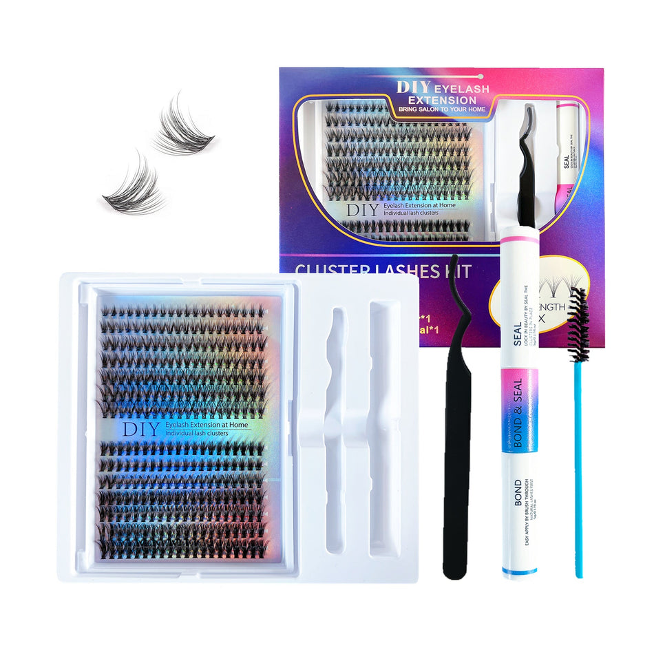 DIY Single Cluster False Eyelashes – Segmented Self-Grafting Kit