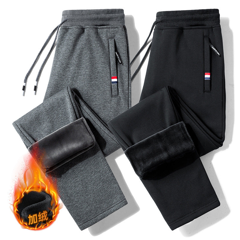 STOCK-Pure Cotton Loose Fleece Sweatpants Men