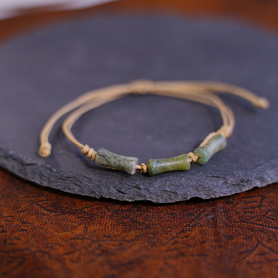 Zen Bamboo Bead Bracelet – Ceramic Couple’s Jewelry