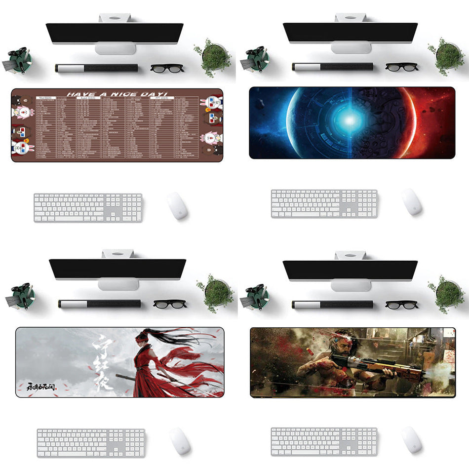 Extra Large Gaming Mouse Pad with Shortcut Keys Desk Mat