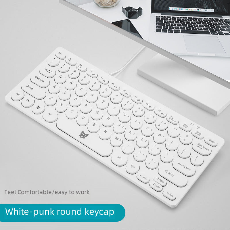 Sensoni Retro Punk Wired Keyboard – 78-Key USB Slim