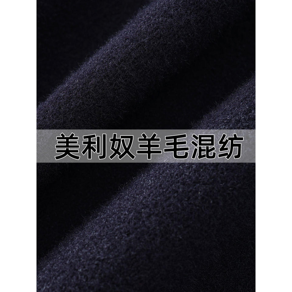 Women’s Fleece-Lined Wool Knit Cardigan Work Jacket