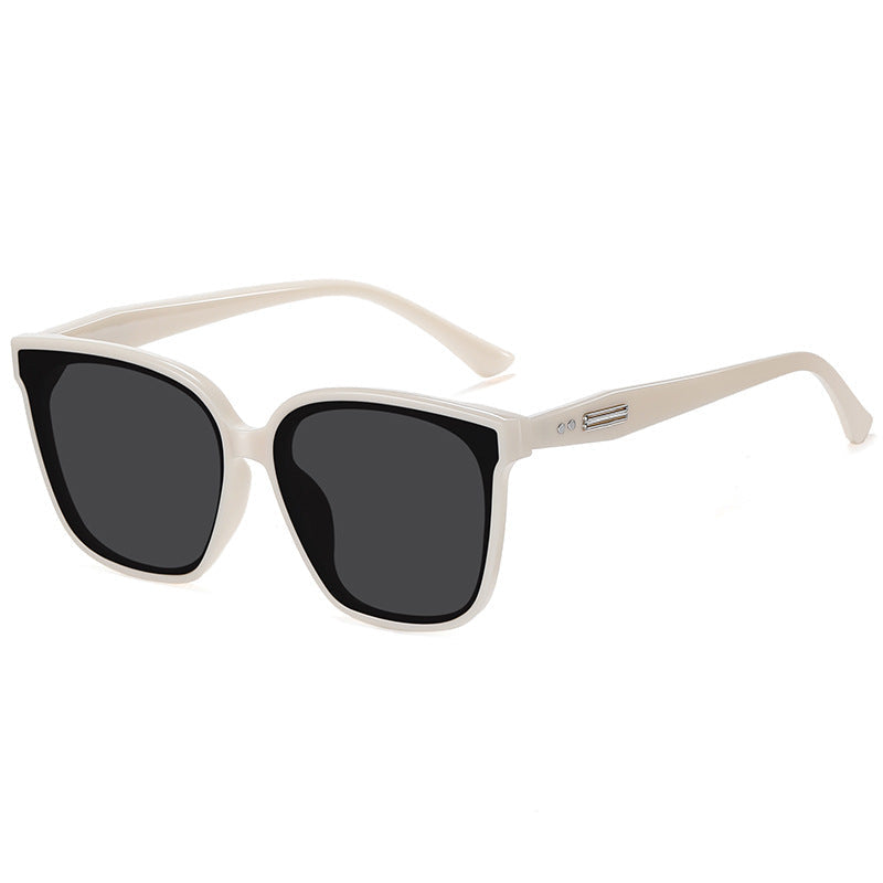 Black frame premium square polarized sunglasses for men and women uv protection