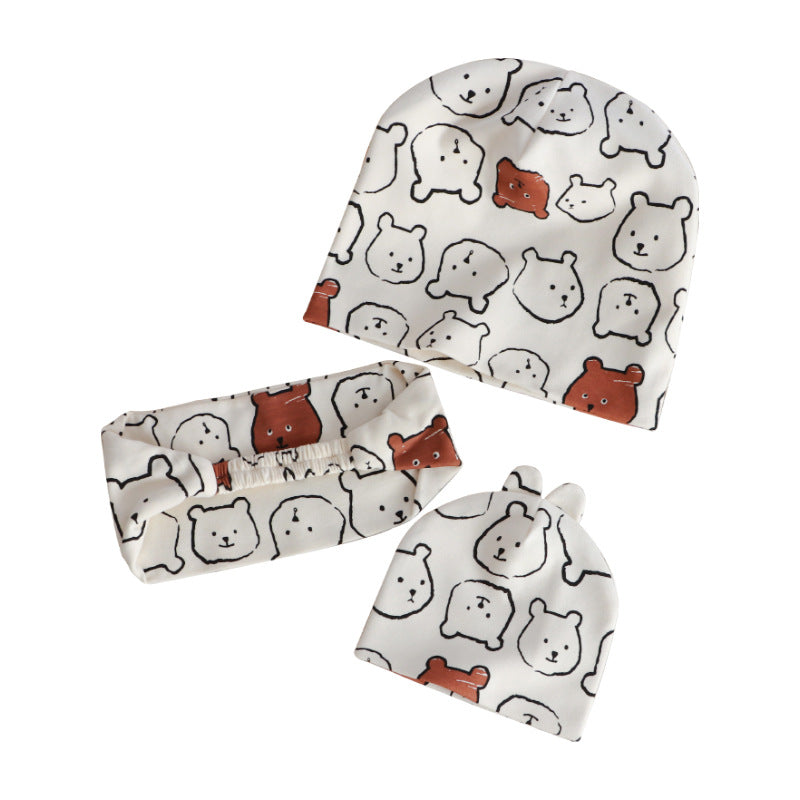 Yuezi Pure Cotton Windproof Baby Cap