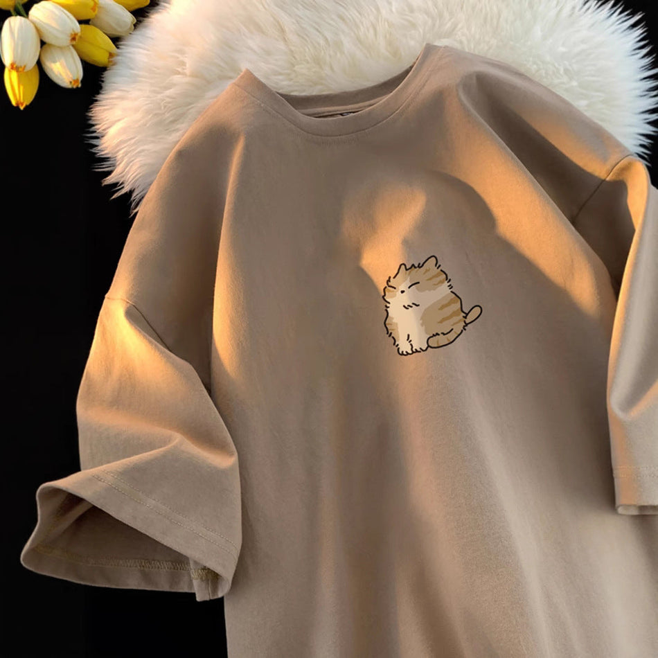 Men’s Oversized Japanese Style T-Shirt – 2024 Summer Casual Wear
