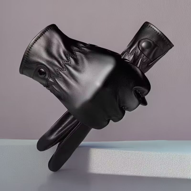 PU Leather Touch Screen Cycling Gloves Men & Women