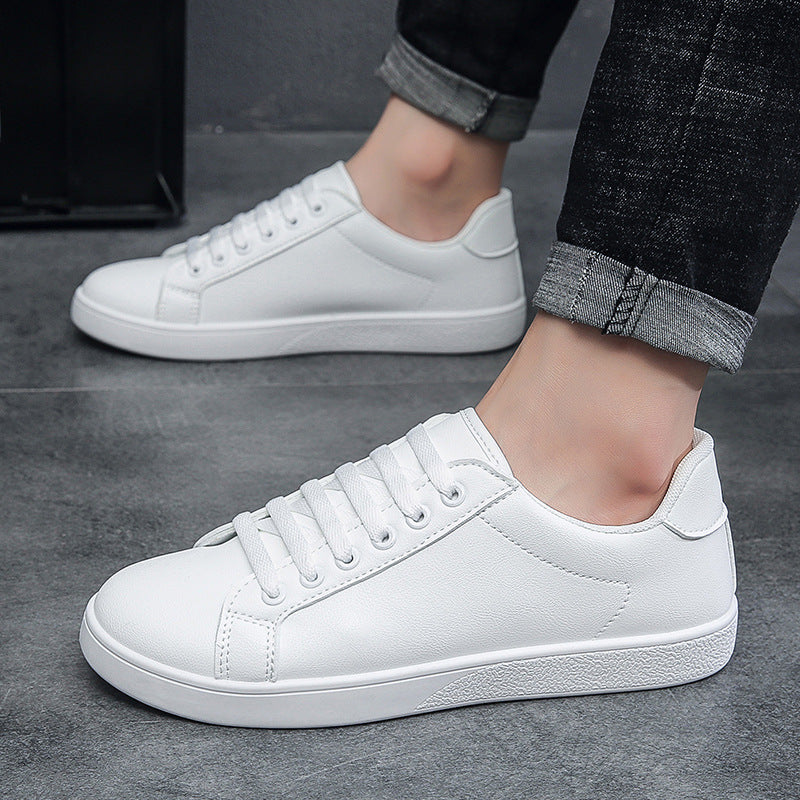 2025 Men’s White Korean-Style Casual Sneakers