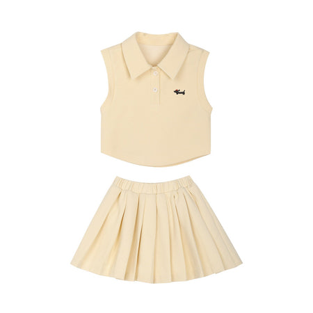 Girls Preppy Vest & Skirt Set – Korean Preppy Kids Fashion Nepal | Tudoholic