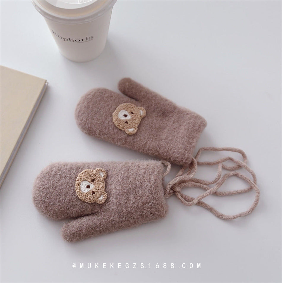 Kids’ Fleece Bunny Gloves