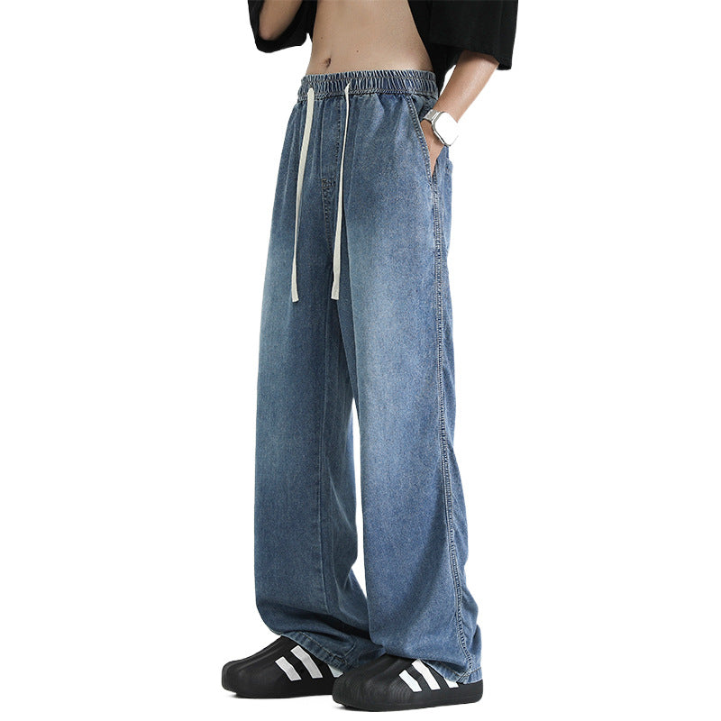 Men's Ice Silk Lyocell Summer Jeans Pants