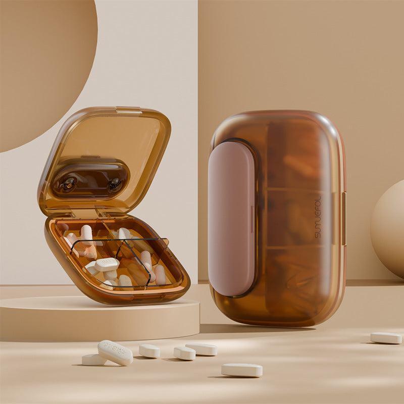 Portable 7-Day Mini Medicine Box – Three-Meals-A-Day Compartments