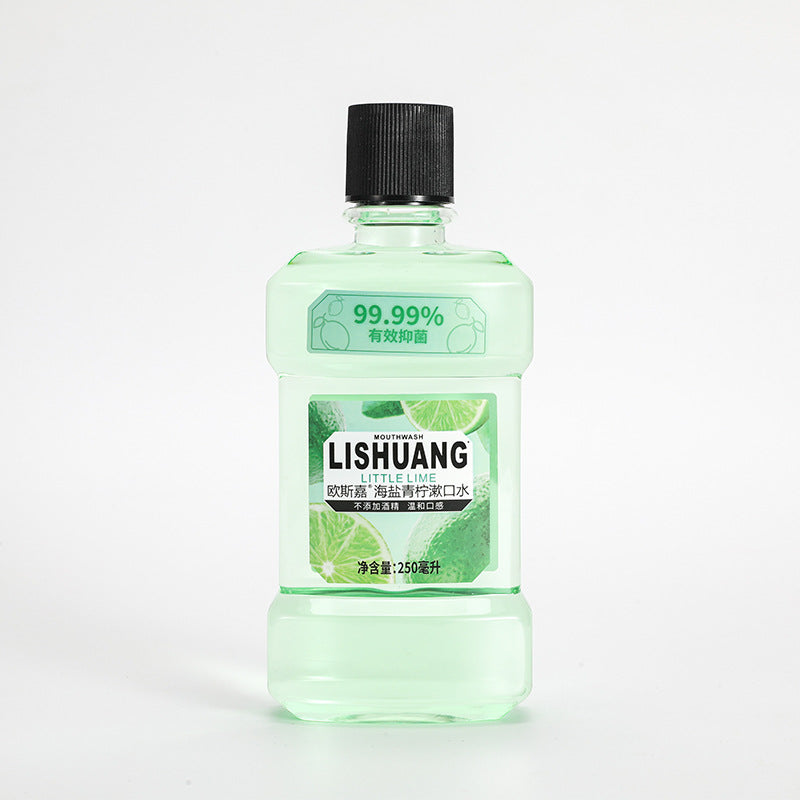 Lime portable Antibacterial Mouthwash 250ml Fresh Breath Care Bottle