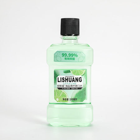 Lime portable Antibacterial Mouthwash 250ml Fresh Breath Care Bottle