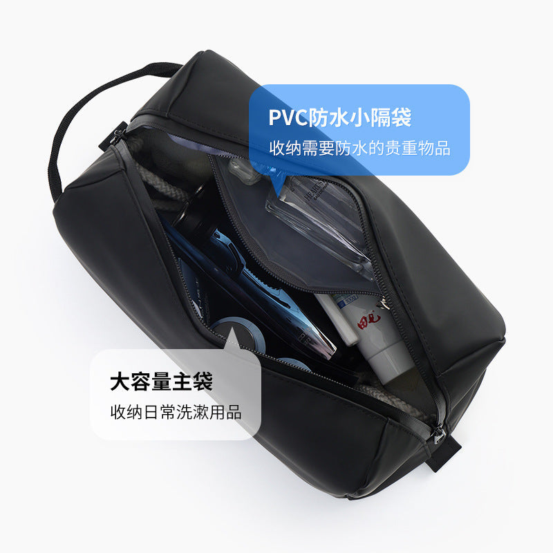Leather Swimming Storage Bag – Waterproof Wet & Dry Double-Layer