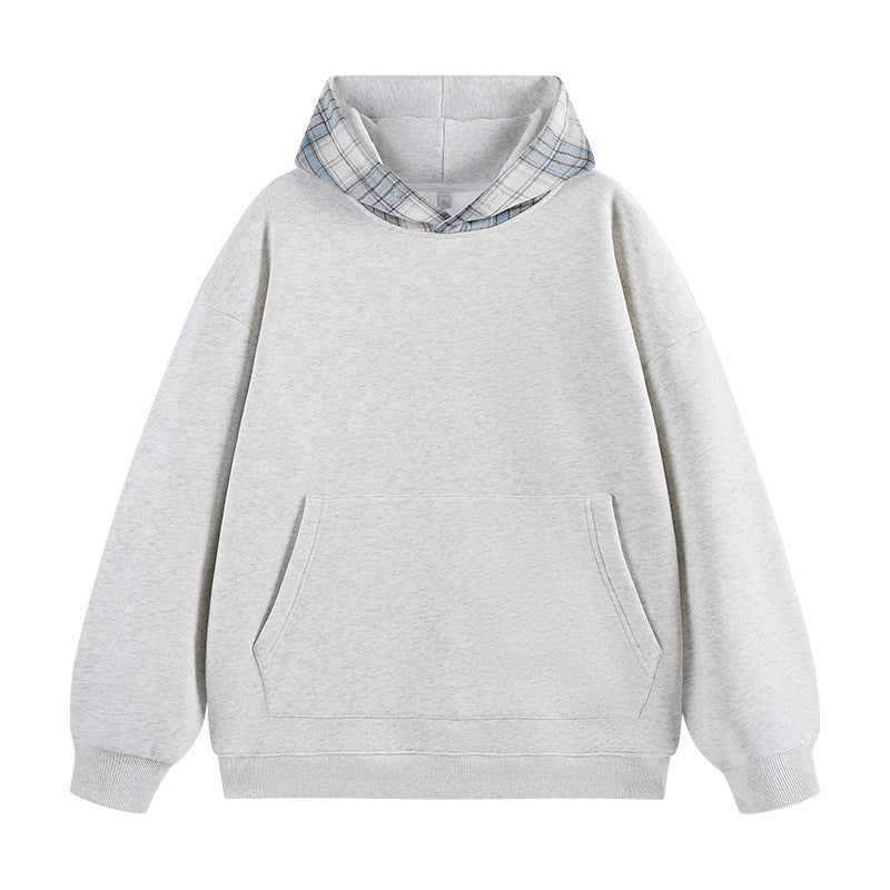 Men’s 2024 Hong Kong Style Loose Hooded Pullover Sweatshirt