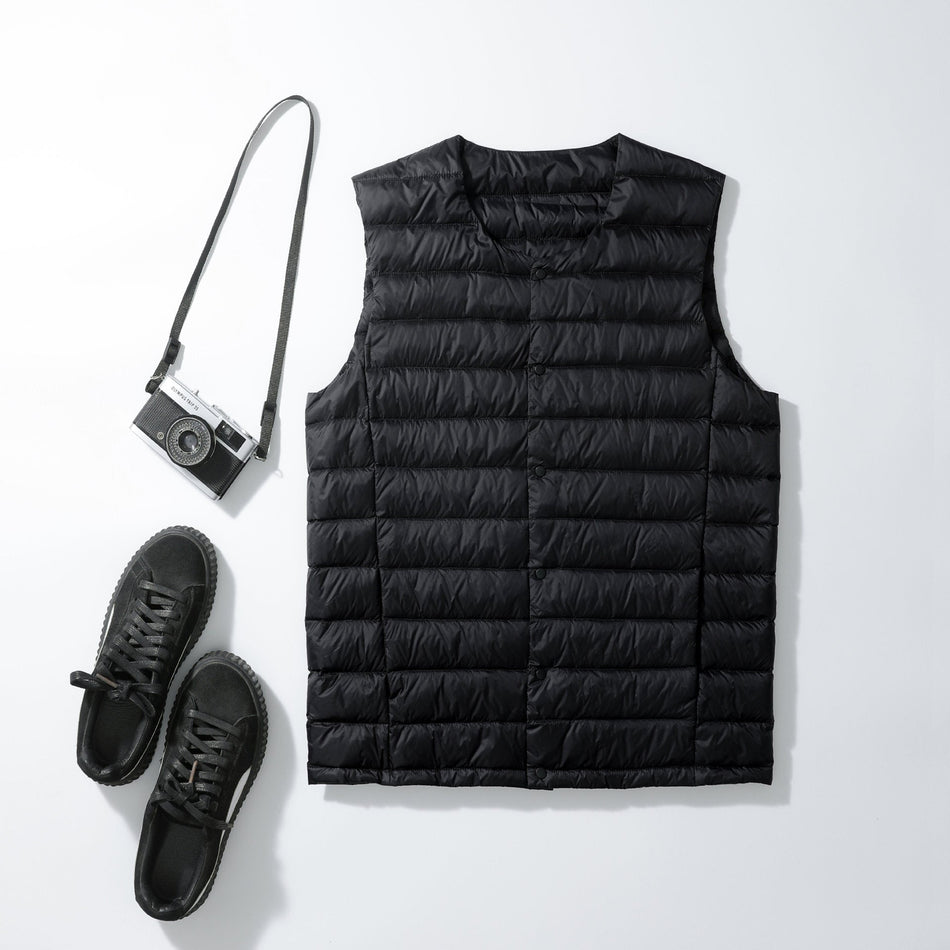 Men’s Lightweight Collarless Down Vest