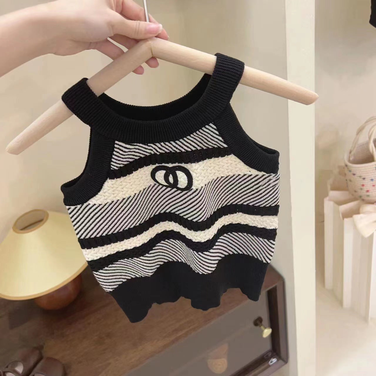 Baby Girls Striped Suspender Top & Denim Shorts Set – Baby & Children's Outfits – Image 6