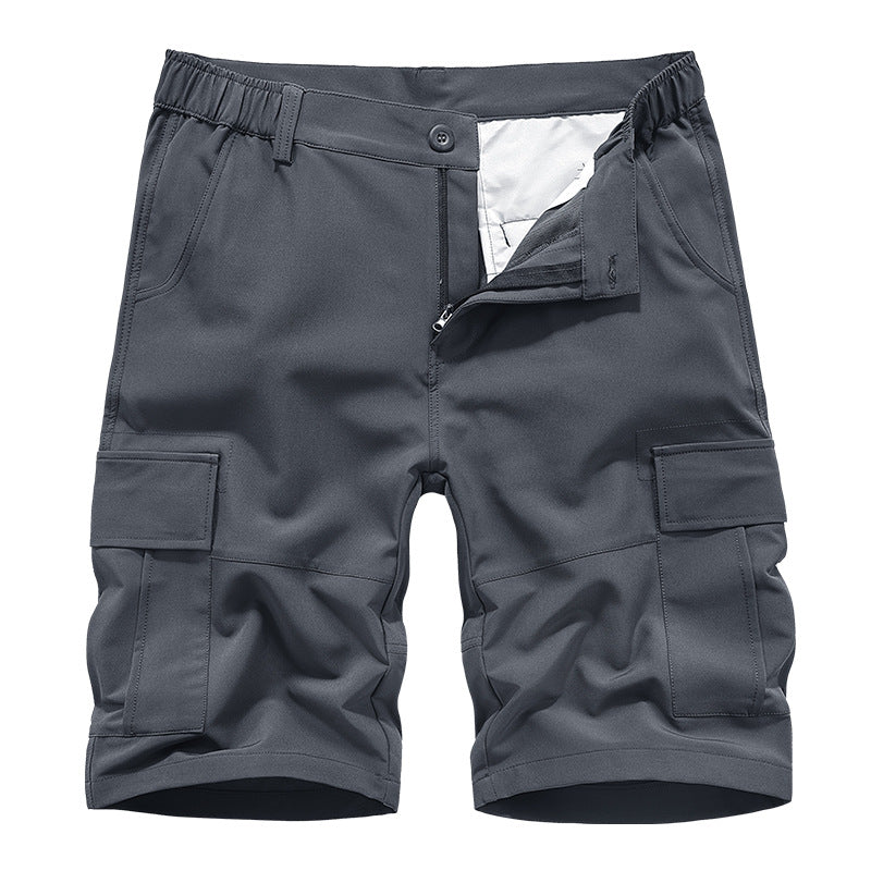 Elastic Workwear Shorts for Men