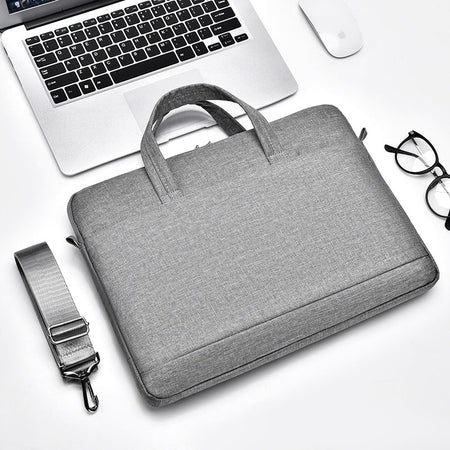Black 15.6 Inch Waterproof Laptop Shoulder Bag Business Office Bag