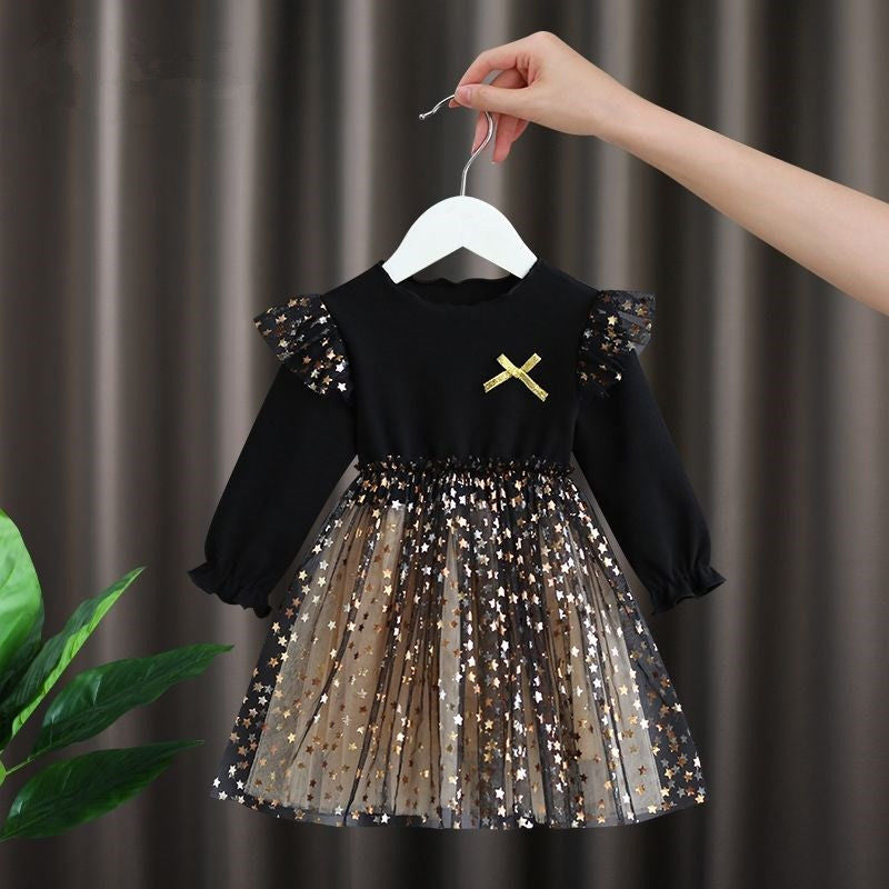 STOCK-Korean Fairy Mesh Princess Pant Skirt for Baby Girls Autumn
