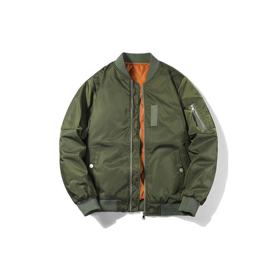 Men’s Korean-Style Pilot Jacket – Autumn & Winter Casual