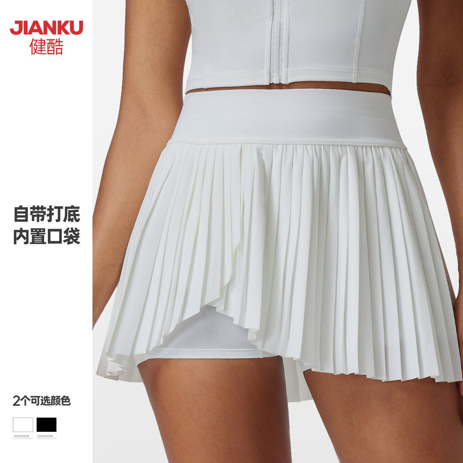 High-Waist Pleated Sports Skirt – Summer Fitness
