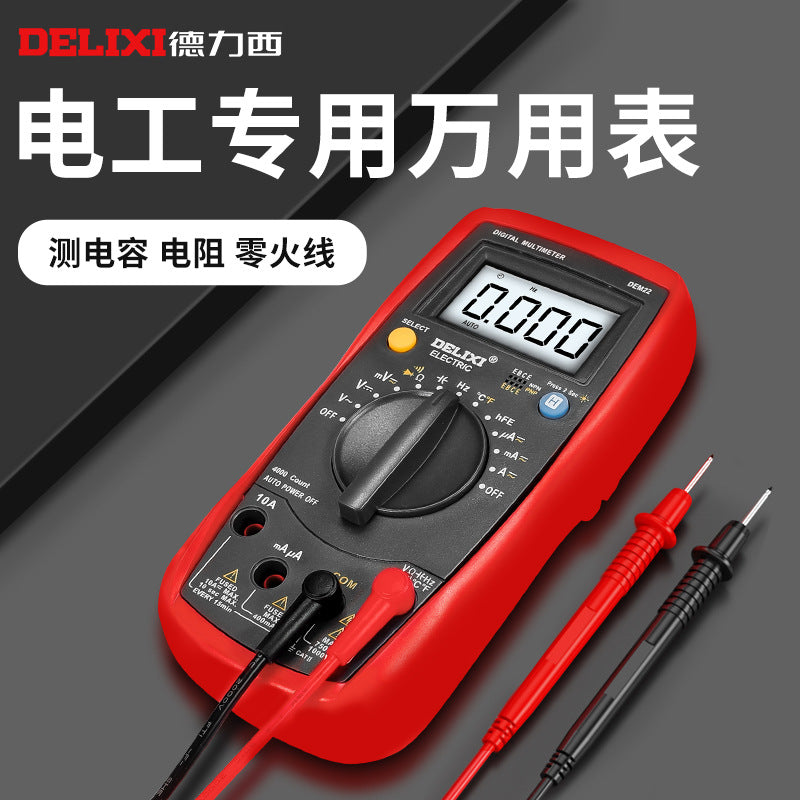 Delexi Smart Clamp Digital Multimeter Auto High Precision