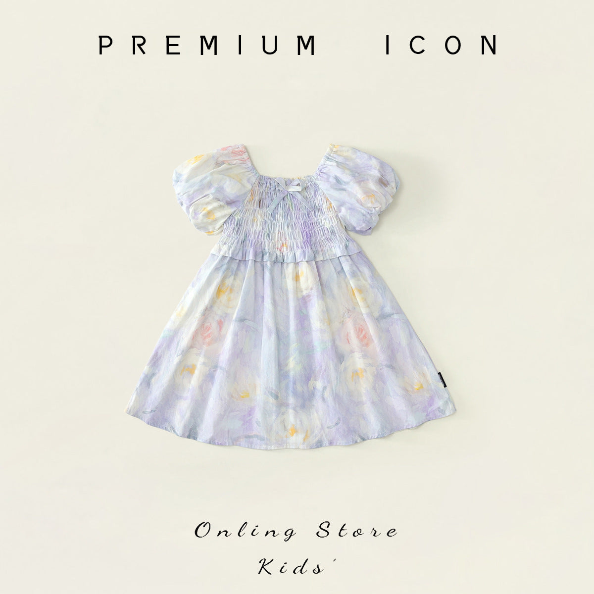 Girls Floral Square Neck Puff Sleeve Summer Dress – Summer Kids Fashion Nepal | Tudoholic