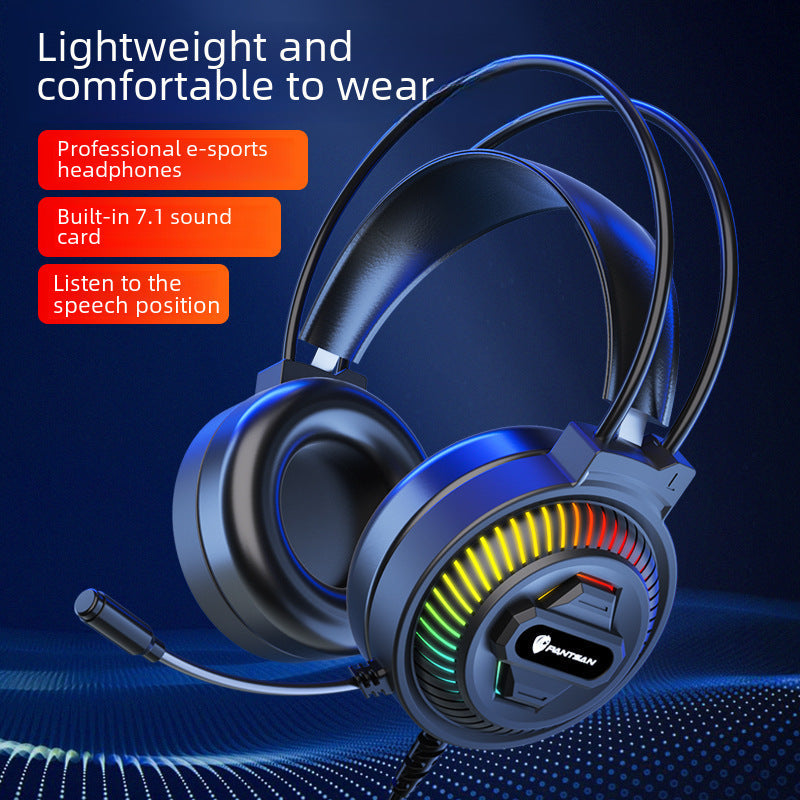 Pan Sen PSH-400 RGB Gaming Headset – 7.1 USB Surround