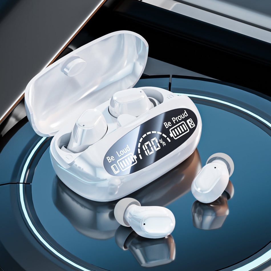 M151 Wireless Bluetooth In-Ear Headphones with Digital Display &