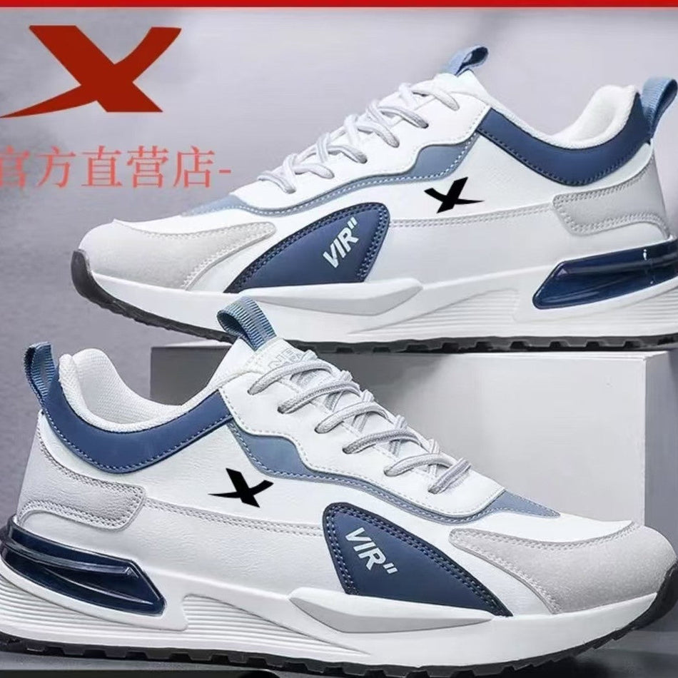 INSTOCK-Men’s Mesh-Leather Running Shoes