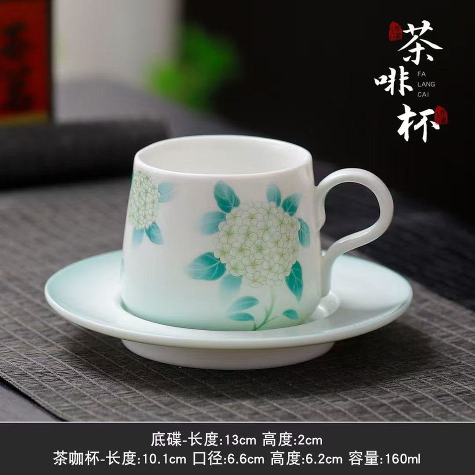 Jadeite Matte Tea & Coffee Cup Large Capacity Business Gift