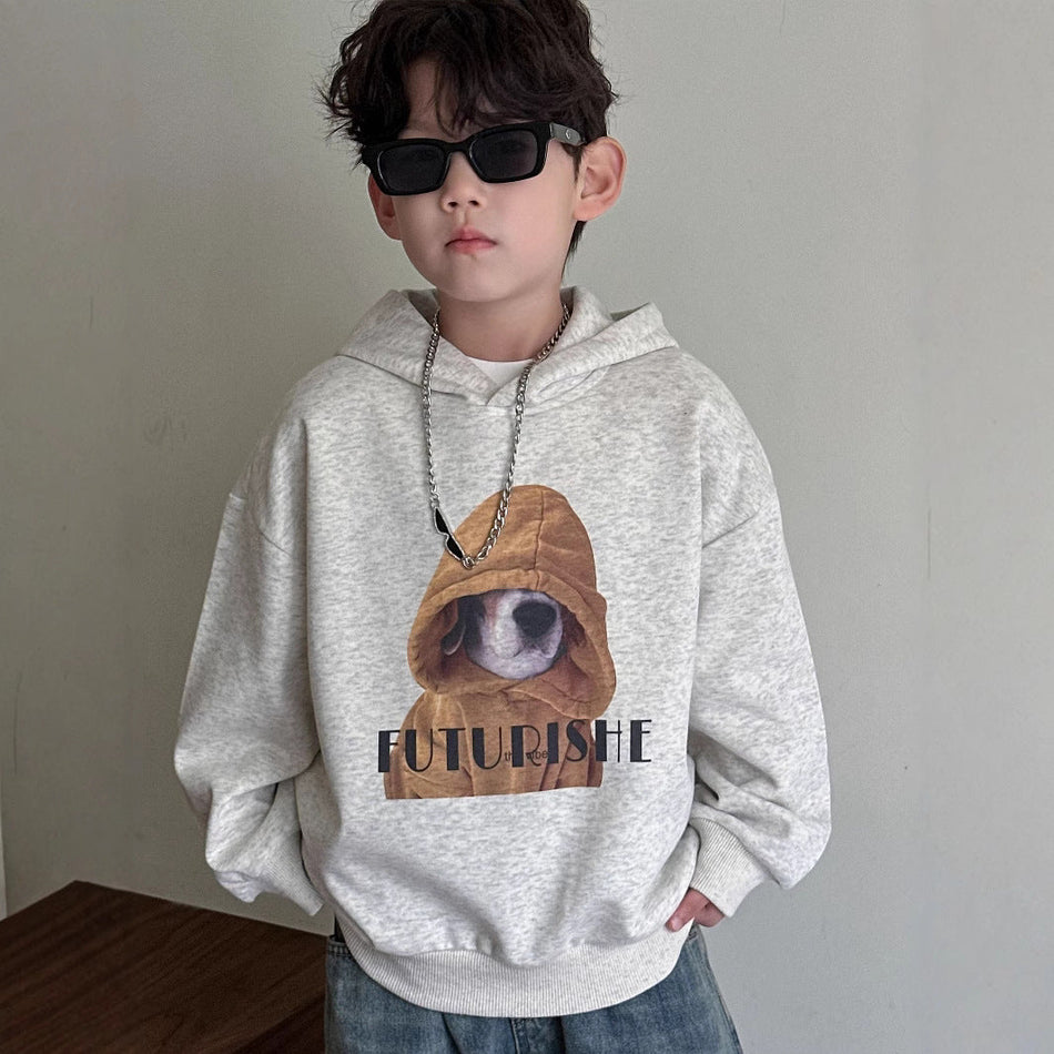 Boys Hooded Sweatshirt | Korean Style Spring Pullover