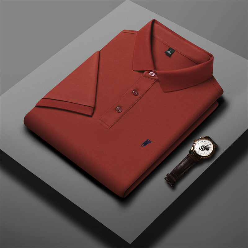 INSTOCK-Cross-border cotton embroidered Polo T-shirt