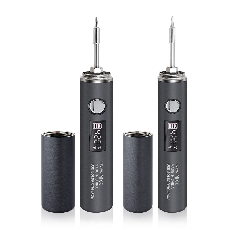 Large Screen USB Soldering Iron with Light 2025