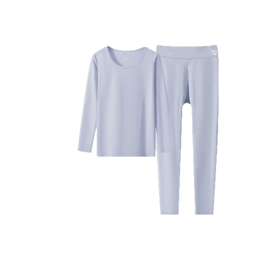 Women Pure Cotton Low Neck Thermal Sweater Pants Set Winter!