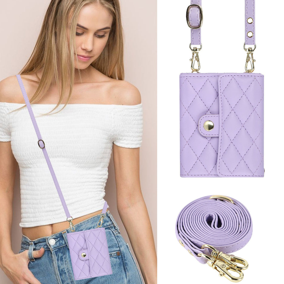 Samsung Flip Crossbody Case – Stylish Chanel-Inspired